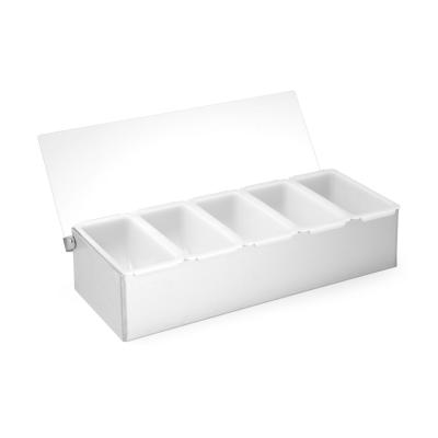 Držák na dochucovadla, BarUp, 5 kontenery, 375x140x(H)90mm | 552100